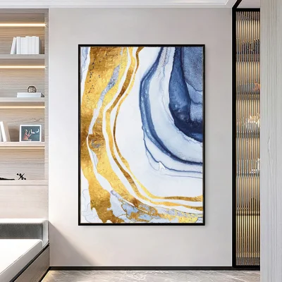 Custom Abstract High End Floating Frame Wall Art di grandi dimensioni Pittura di tela per decorazione domestica