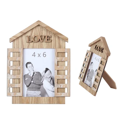 Vendita all&prime;ingrosso Ufficio creativo o Casa piccola decorazione MDF Cute Cornice fotografica per decorazione del tavolo