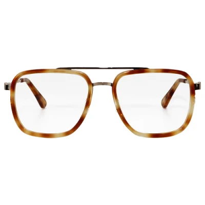 Yeetian Double Bridge Aviation Eyewear assortiti Mix Acetato Metal spettacolo Cornice acetato Moda occhiali Cornici ottiche