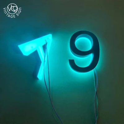 RGB Letter Sign Business Building segnali luminosi Storefront numeri civici