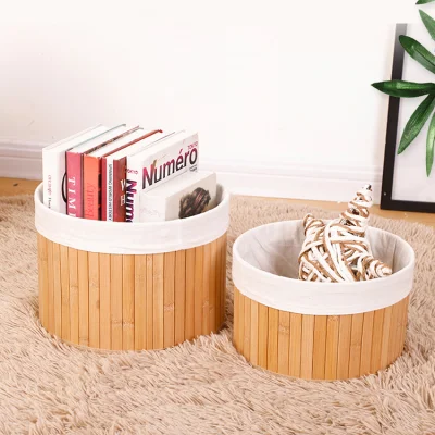 Vestiti Pacchi Bamboo grande vestiti cesto secchio panno Box Bamboo Cestello di conservazione