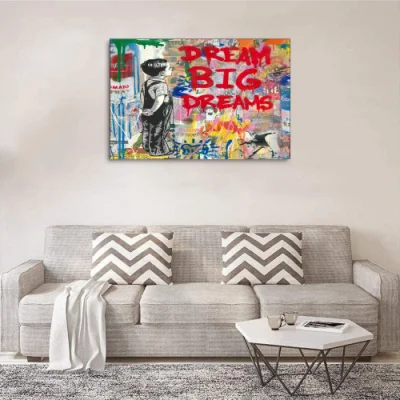 Hot Selling Wall Art dipinti ispiratori tela dipinti Graffiti Pop Posters d&prime;arte stampe per arredamento Casa 36X24 pollici