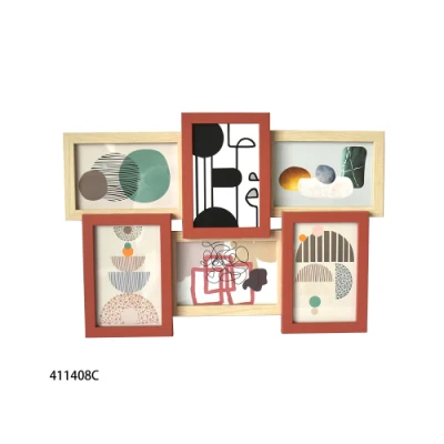 8 apertura parete decorativa Hanging Collage Puzzle Picture Photo Frame 4 x 6 pollici