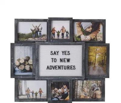 Realizzato per visualizzare una 5&quot; X 7&quot; due 4&quot; X. Cornice da collage nera da 4&quot; e Six4&quot; X 6&quot;