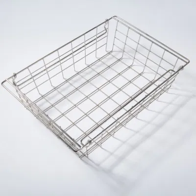 Acciaio inossidabile filo cestello cucina magazzino all&prime;ingrosso picnic metallo rete Cestino