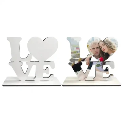 Cornice pannello foto stampato MDF Love Heart per sublimazione vuota San Valentino′ S regali Cornici amore