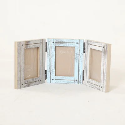  Cornice da parete vintage con applique in legno massiccio