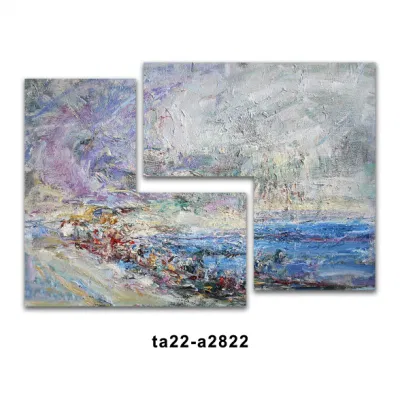 Irregolare Calligraphy tela pittura Oro vernice olio Stampa Wall Art Blue Wall Art, Extra Large Abstract Oil Painting