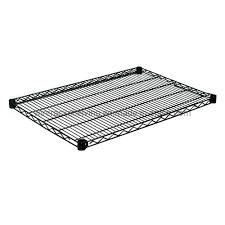 Rack per conservazione soggiorno nero 5 livelli scaffalature in filo regolabile
