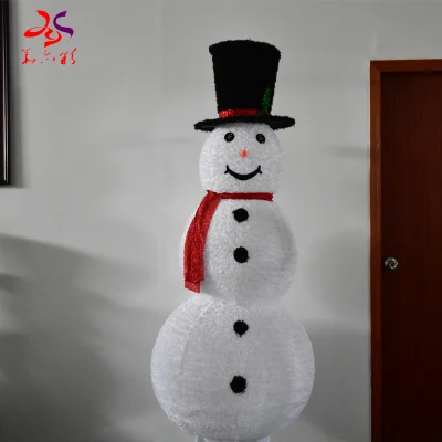 2021 nuovi prodotti telaio in ferro con panno Natale decora 3D Struttura Natale Snowman