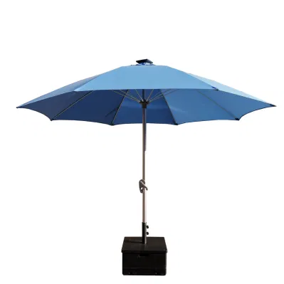 Umbrella quadrata di plastica con base di Parasol e terreno sabbioso Stand