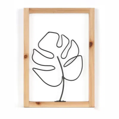 Monstera legno muro Arte Trittico soggiorno Wall Art cornice Per decorazione domestica
