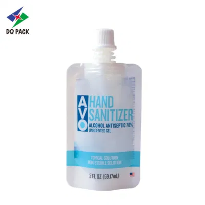 Sacchetto con beccuccio stampato DQ Pack in Mylar in alluminio sacchetti liquidi Confezione Custodia trasparente con beccuccio
