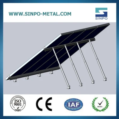 Pannello del sistema solare supportato da un telaio in alluminio regolabile