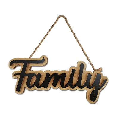 MDF Placchette da parete nuovo Design MDF personalizzato Placchette da parete in legno Con corda