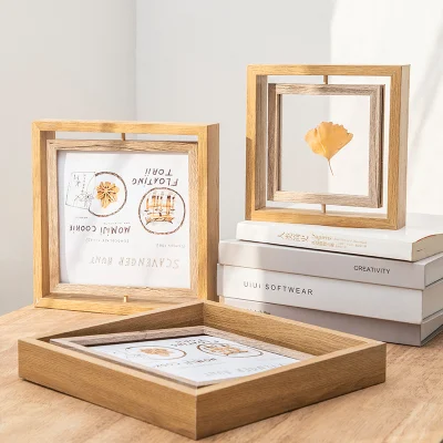 Calendario Display Case Floating Picture Shadow Box Wood Photo Frame