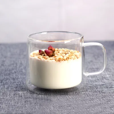 Set 2 VASCHETTE in vetro resistente al calore, grande insalata decorativa in vetro Ciotole bicchiere di vetro di cristallo frutta ciotole