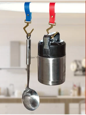 Gancio da parete in pelle PU metallica utile Abbigliamento a corda con gancio da stendibiancheria Cappotti Asciugamani Hanger Camping Rope ganci per riporre le corde