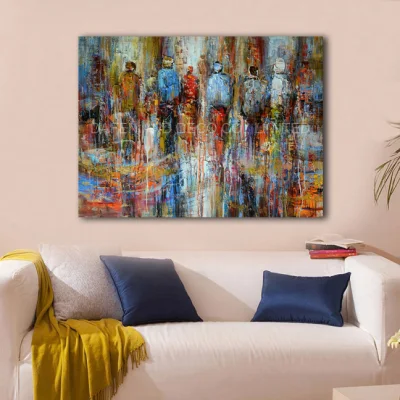 Arte decorativa della nuova di disegno dell&prime;impressione (DSC_4724) parete Handmade della pittura a olio