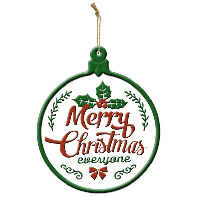  Decorazione domestica parete di Natale segno di ferro decorativo placca di ferro