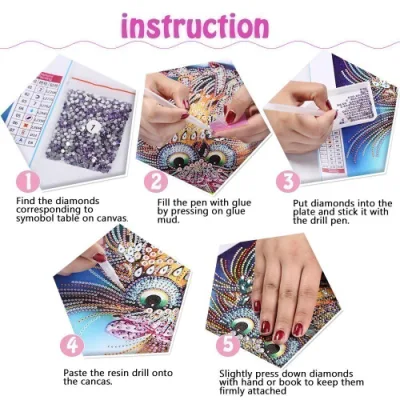 5D DIY moderno Moda tela Art Fiore Fish Seape Diamond Pittura