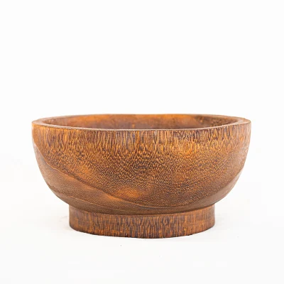 Wood Round Bowl perfetto per frutta, caramelle, antipasti, spuntini e salsa bello con la vostra cucina
