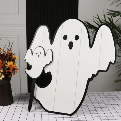 Halloween forma personalizzata legno Hanging Blank segno legno personalizzato Segno