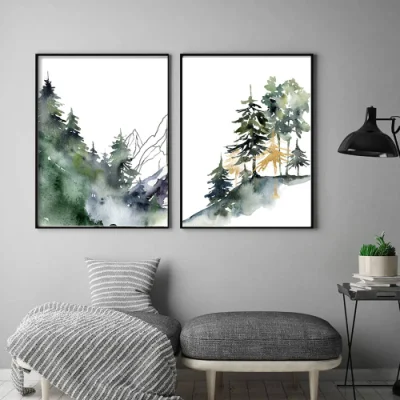 Decorazioni parete Painting coni di pino su legno decorazione domestica dipinta Antiche lettere Europa incantevoli Angeli dipinti di Wall Art