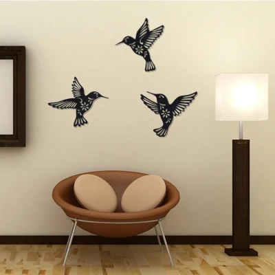 Decorazione Hanging Hummingbird metallo Wall Art Homedecor per soggiorno