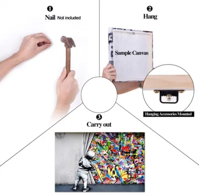 Cheap Classic Street Art Banksy Graffiti Wall Posters Canvas Dipinti colorati Graffiti immagini stampe allungate incorniciate per soggiorno Arredamento domestico
