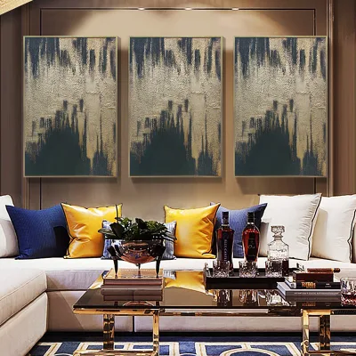 Nordic Abstract Vintage Canvas Picture Hanging Wall decorazione cornice in alluminio Dipinti ad olio