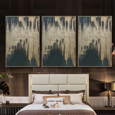 Nordic Abstract Vintage Canvas Picture Hanging Wall decorazione cornice in alluminio Dipinti ad olio