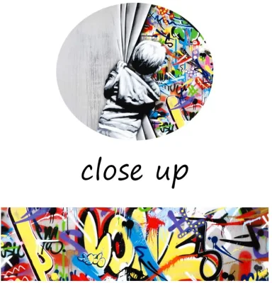 Cheap Classic Street Art Banksy Graffiti Wall Posters Canvas Dipinti colorati Graffiti immagini stampe allungate incorniciate per soggiorno Arredamento domestico