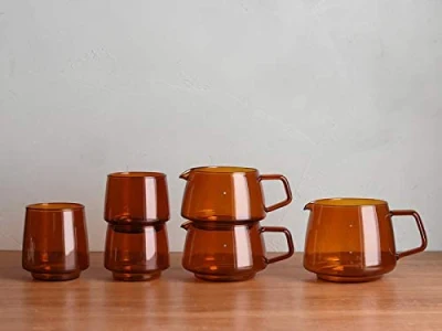 Tazza per caffè in bottiglia in vetro a doppia parete con alto contenuto di borosilicato