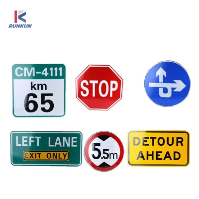 Produttori direttamente per segnaletica stradale Road Speed Limit Sign Warning Targhetta rotonda in alluminio standard per veicoli stradali