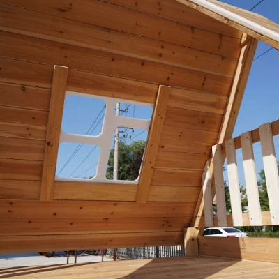 Set per altalena per bambini e telaio per arrampicata in legno scorrevole per Scuola cortile