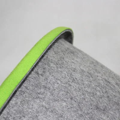 Non pieghevole personalizzato, fatto a mano feltro di feltro di stoccaggio cesto feltro di legna stoccaggio Con coperchio