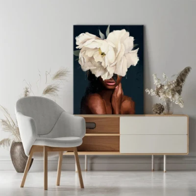 Fiore ragazza modello nuovo pittura muro decorazione tela Arte Home Decorazione alberghiera Personalizzazione avanzata