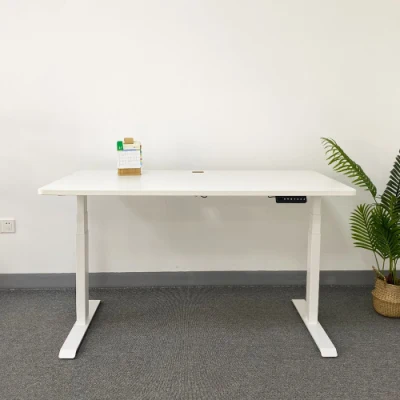 Scrivania mobile regolabile in altezza con 3 segmenti per fornitori di tavoli da ufficio elettrici Telaio da tavolo Smart workstation da seduto a in piedi