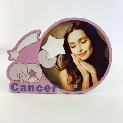 High Quality MDF sublimazione bianco cornice fotografica Zodiac telaio-cancro