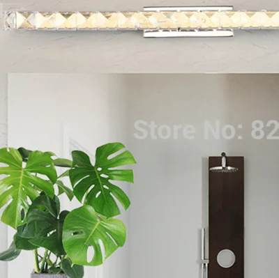 Moderno specchio LED, illuminazione a parete in cristallo, lavandino in stile industriale Luce (WH-MR-65)