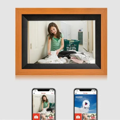 Display IPS LCD Digital Photo Frame da 10.1&quot; montabile a parete Cornice digitale con presentazione automatica