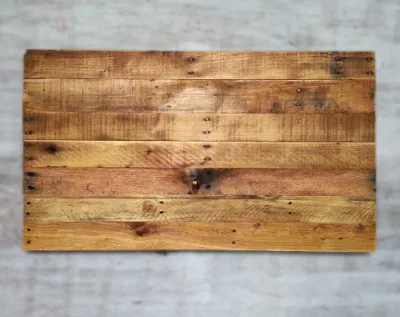 Legno massiccio colore naturale rettangolo placca di legno non finita