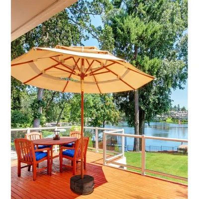 Borsa peso a base rotonda 18 cm scollegabile ombrellone Parasol Supporto Ci11474