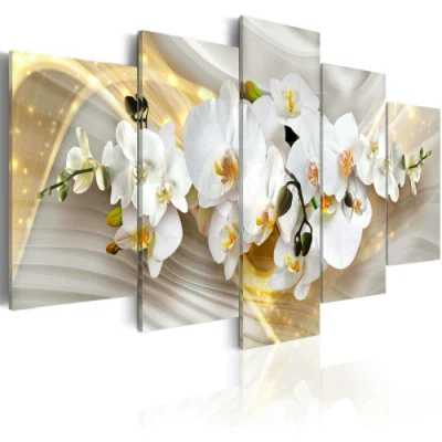 Canvas Painting Orchid Flower Posters e stampe moderne Abstract Wall Decorazione d&prime;arte