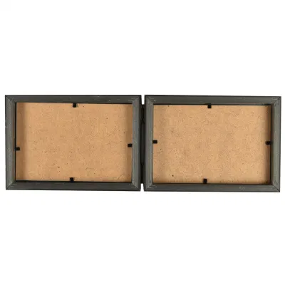 Supporto da tavolo cornice fotografica legno di due aperture combinate