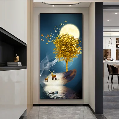 Fabbrica all&prime;ingrosso Vendita calda stampante in tela Paesaggio decorazione della stanza di pittura Arte della parete
