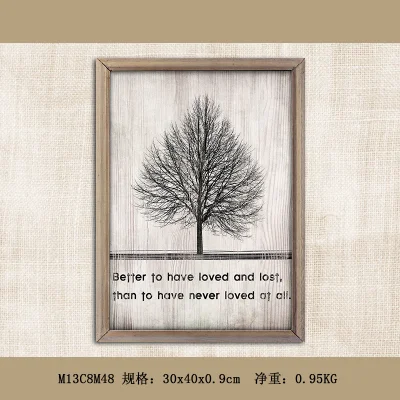 Modern Home Goods Wall Art tela di legno Pittura Wall decorazione