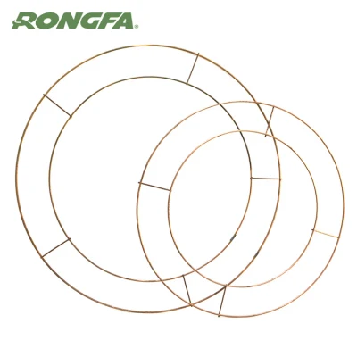 Varie misure fili floreali Wreath profilati in metallo Wreath cornice anello Filo di macrame forma cornice floreale