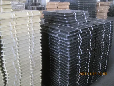 Telaio copri toppa composito in resina di vetro-fibra SMC/BMC En124 Classe, telaio di copertura in plastica FRP/GRP con manico
